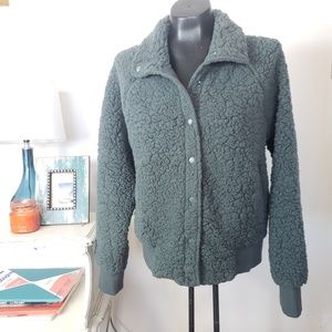 zella cozy bomber jacket